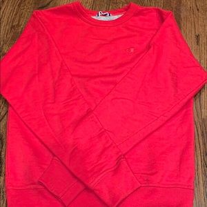 Red champion sweater